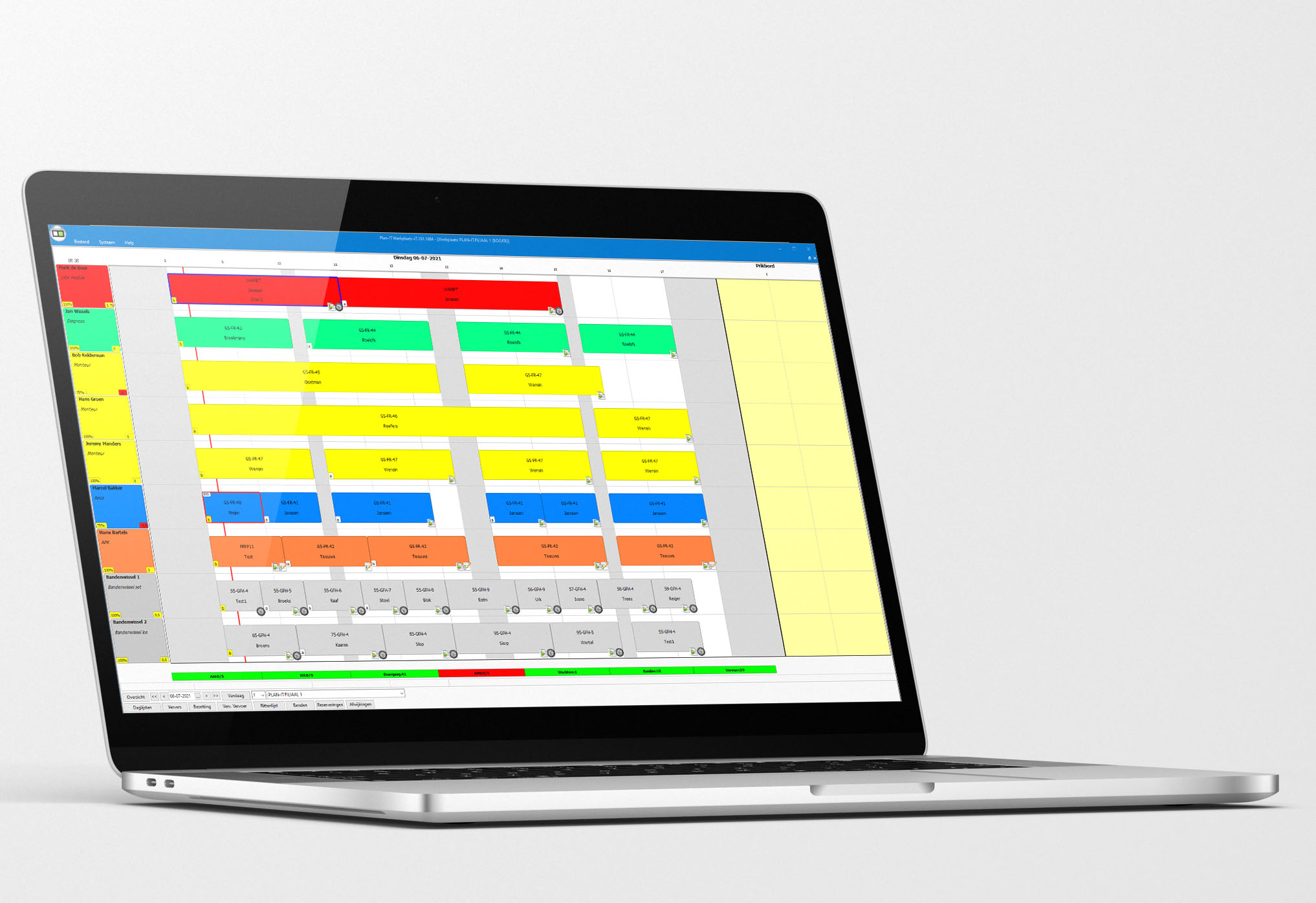 Frontend Plan-IT Werkplaats planner 1